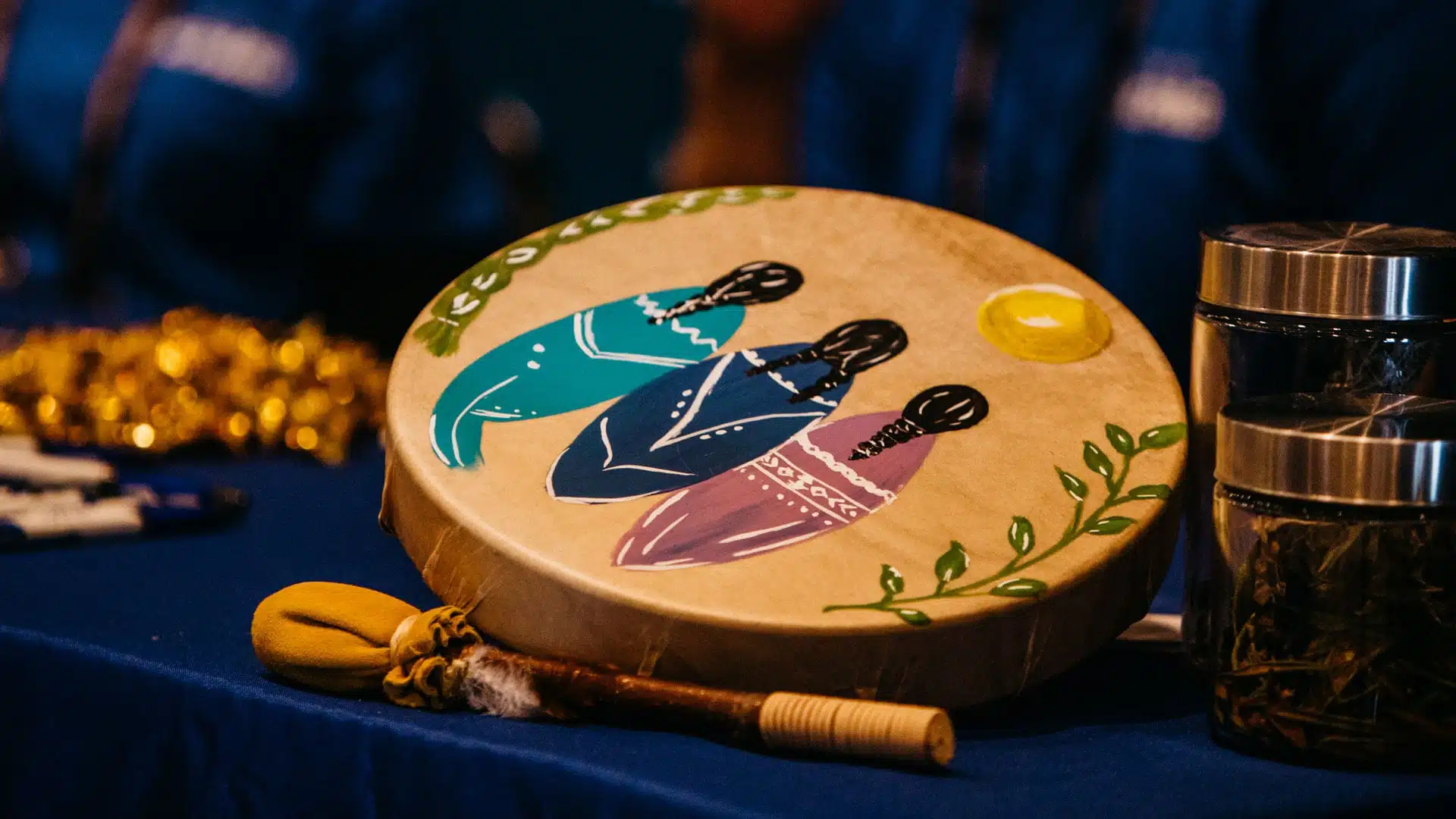 Traditional Indigenous drum.